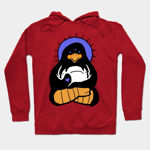 Spirit Penquin Hoodie by jonah block